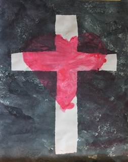 Cross Heart Painting